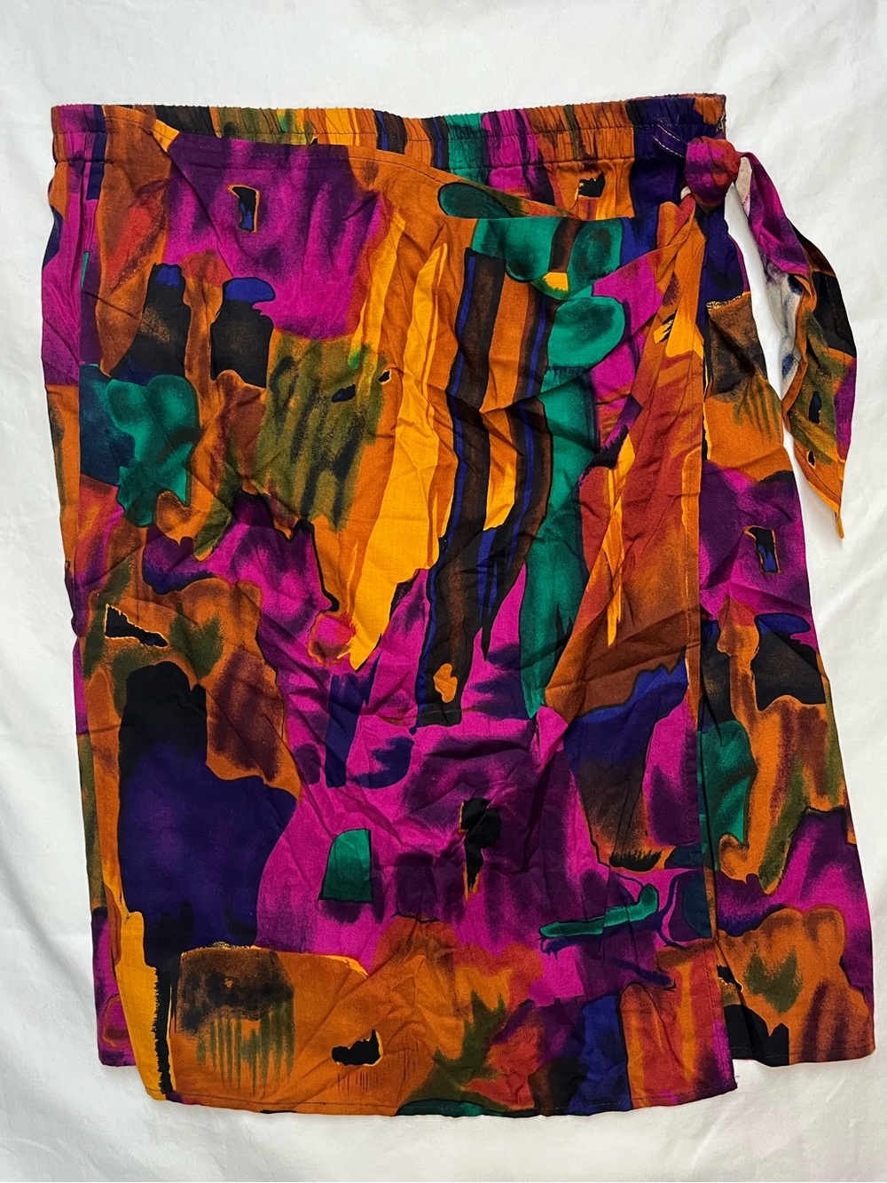 Sue Brett 90s abstract multicolored  skirt